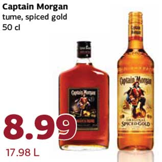 Allahindlus - Captain Morgan tume, spiced gold 50 cl