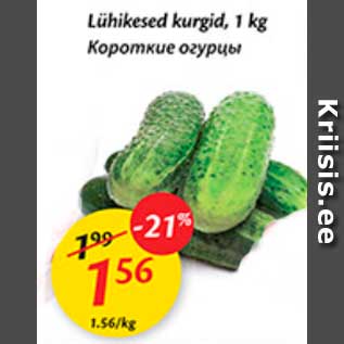 Allahindlus - Lühikesed kurgid, 1 kg