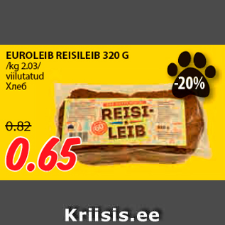 Allahindlus - EUROLEIB REISILEIB 320 G