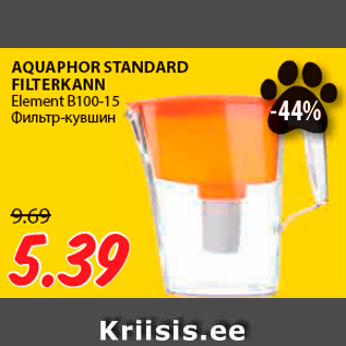 Allahindlus - AQUAPHOR STANDARD FILTERKANN