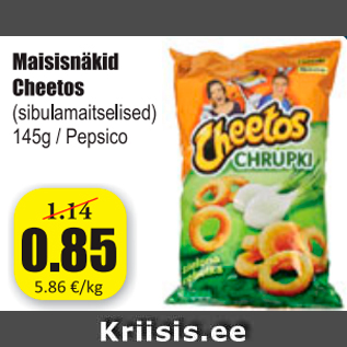 Allahindlus - Maisisnäkid Cheetos