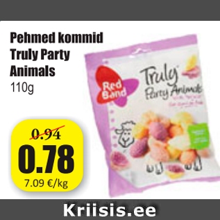 Allahindlus - Pehmed kommid Truly Party Animals 110 g