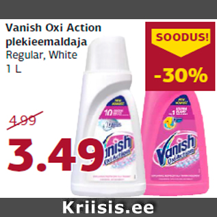 Allahindlus - Vanish Oxi Action plekieemaldaja