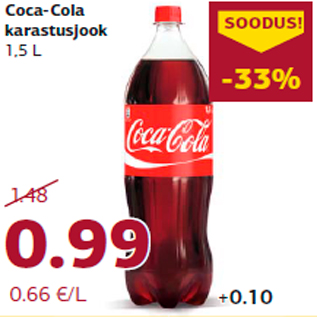 Allahindlus - Coca-Cola karastusjook 1,5 L