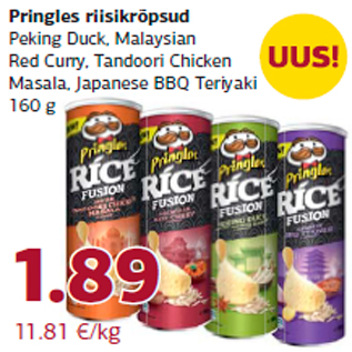 Allahindlus - Pringles riisikrõpsud