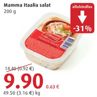 Allahindlus - Mamma Itaalia salat