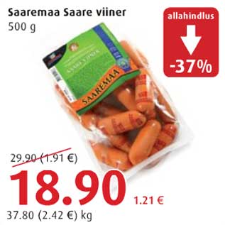 Allahindlus - Saaremaa Saare viiner