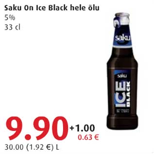 Allahindlus - Saku On Ice Black hele õlu