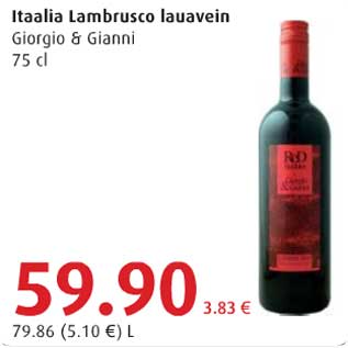 Allahindlus - Itaalia Lambrusco lauavein