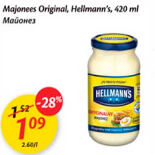 Allahindlus - Majonees Original_Hellmann`s