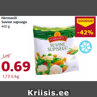 Allahindlus - Härmavili Suvine supisegu 400 g