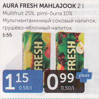 Allahindlus - AURA FRESH MAHLAJOOK 2 L