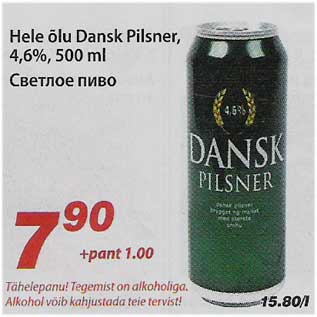 Allahindlus - Hele õlu Dansk Pilsner