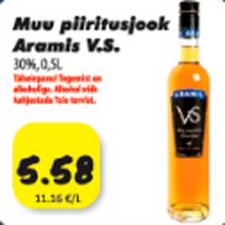 Allahindlus - Muu piritusjook Aramis V.S. 30%, 0,5l