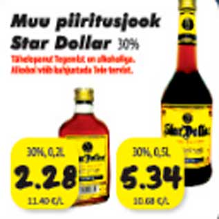 Allahindlus - Muu piiritusjook Star Dollar 30% 0,2L