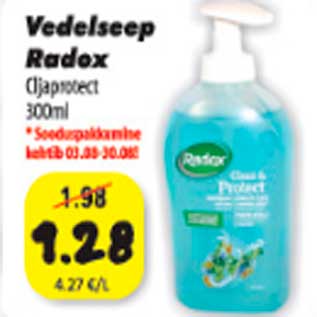 Allahindlus - Vedelseep Radox 300 ml