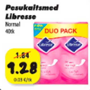 Allahindlus - Pesukaitsed Libresse 40tk