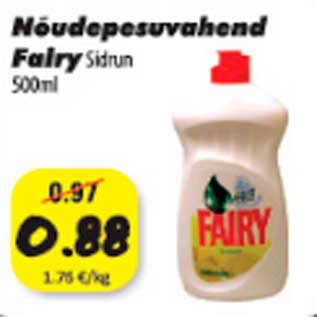 Allahindlus - Nõudepesuvahend Fairu 500 ml