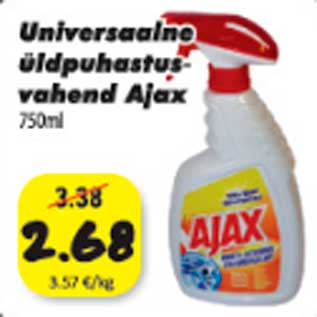 Allahindlus - Universaalne üldpuhastusvahend Ajax 750 ml