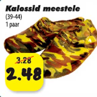 Allahindlus - Kalossid meestele (39-44) 1 paar