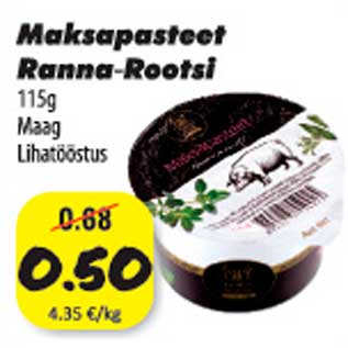 Allahindlus - Maksapasteet Ranna-Rootsi 115 g