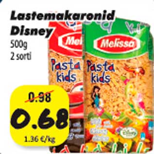 Allahindlus - Lastemakaronid Disney 500g 2sorti