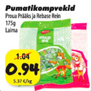 Allahindlus - Pumatikompvekid Proua Prääks ja Rein 175 g