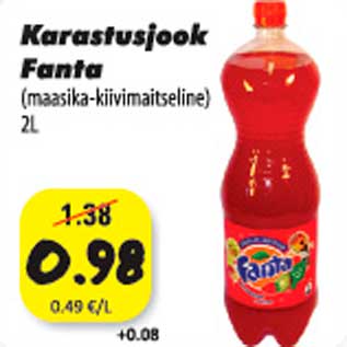 Allahindlus - Karastusjook Fanta (maasika-kiivimaitselina) 2 l