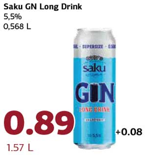 Allahindlus - Saku GN Long Drink