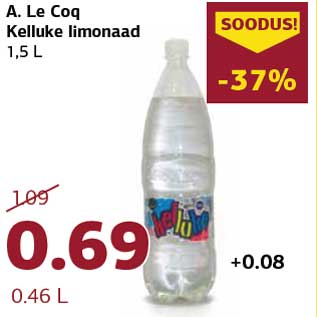 Allahindlus - A. Le Coq Kelluke limonaad