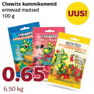 Allahindlus - Chewits kummikommid