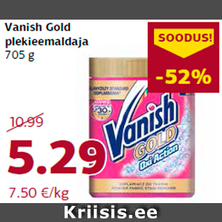 Allahindlus - Vanish Gold plekieemaldaja 705 g