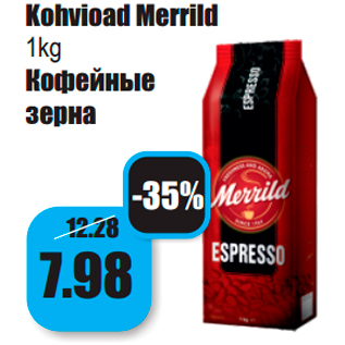 Allahindlus - Kohvioad Merrild 1kg