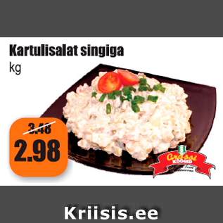 Allahindlus - Kartulisalat singiga kg