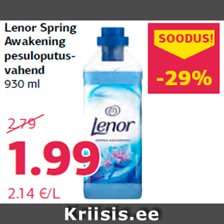 Allahindlus - Lenor Spring Awakening pesuloputusvahend 930 ml