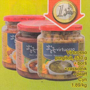 Allahindlus - Viruosso purgitoit,530g .borš .rassolnik .pilaff