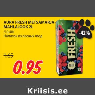 Allahindlus - AURA FRESH METSAMARJAMAHLAJOOK 2L