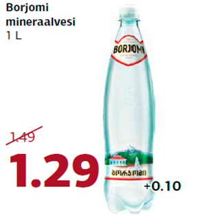 Allahindlus - Borjomi mineraalvesi 1 L