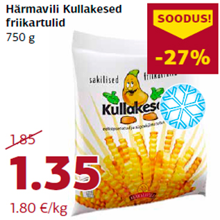 Allahindlus - Härmavili Kullakesed friikartulid 750 g