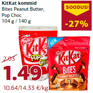 Allahindlus - KitKat kommid