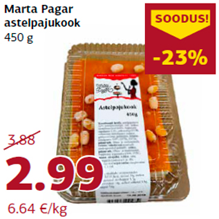 Allahindlus - Marta Pagar astelpajukook 450 g