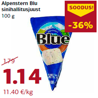 Allahindlus - Alpenstern Blu sinihallitusjuust 100 g