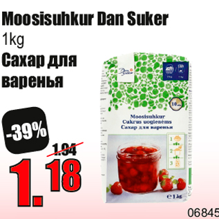 Allahindlus - Moosisuhkur Dan Suker 1kg