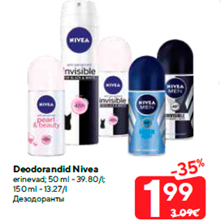 Allahindlus - Deodorandid Nivea