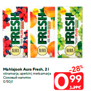 Allahindlus - Mahlajook Aura Fresh, 2 l