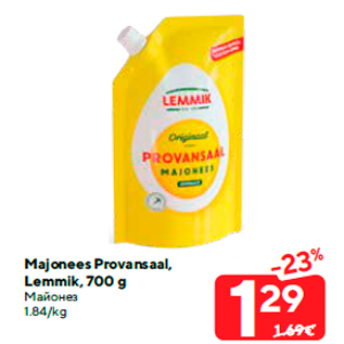 Allahindlus - Majonees Provansaal, Lemmik, 700 g