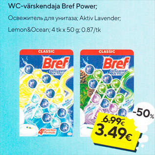 Allahindlus - WC-värskendaja Bref Power