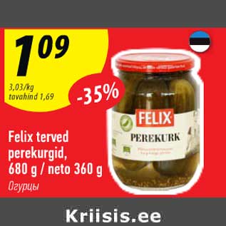 Allahindlus - Felix terved pere kurgid, 680 g/neto 360 g