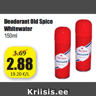 Allahindlus - Deodorant Old Spice Whitewater 150ml