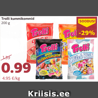 Allahindlus - Trolli kummikommid 200 g